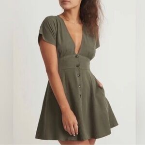 Marine Layer Camilla dress green GUC medium